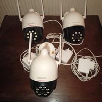 tre telecamere wireless 