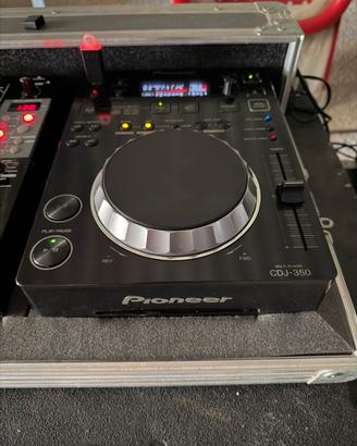 cdj 350 Pioneer più mixer e flycase