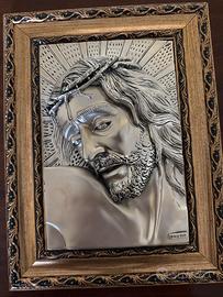 Bassorilievo di Cristo coronato di spine. Argento