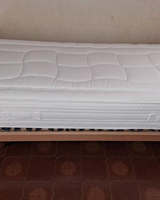 Letto motorizzato con rete e materasso nuovi
