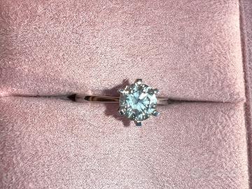 Anello solitario diamante 1.21ct VS2 F color