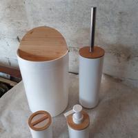 Set accessori bagno bambù