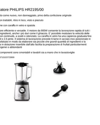 Frullatore PHILIPS HR2195/00