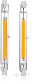 Coppia Lampada LED R7S 78mm sostituisce alogena