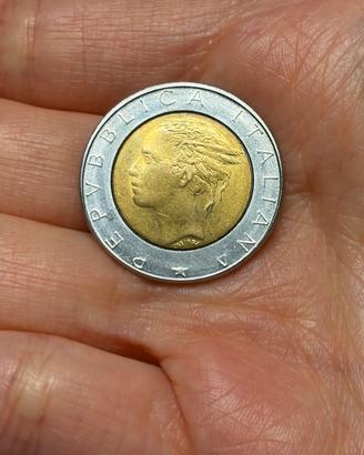 Moneta 500 Lire Italiana 1987 Quirinale