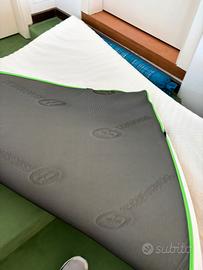 sommier rete materasso matrimoniale topper