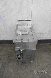 Friggitrice inox a gas a 1 vasca da 18 litri
