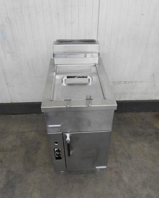 Friggitrice inox a gas a 1 vasca da 18 litri