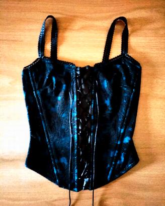 CORSETTO BUSTINO CON PIZZO, RASO, LACCI  *NUOVO*