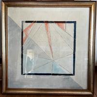 Grande quadro astratto anni ‘70 su tela
