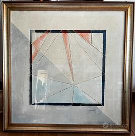 Grande quadro astratto anni ‘70 su tela