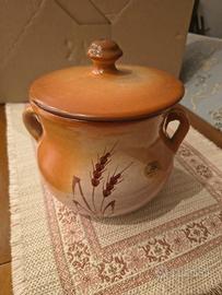 pentola terracotta con coperchio