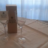 Bicchieri cristallo Kosta Boda modello Line
