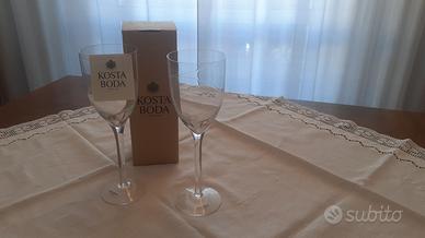 Bicchieri cristallo Kosta Boda modello Line
