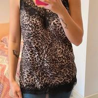 Canotta leopardata Piazza Italia - Taglia IT 40 (S