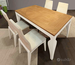 Tavolo rettangolare allungabile in Rovere