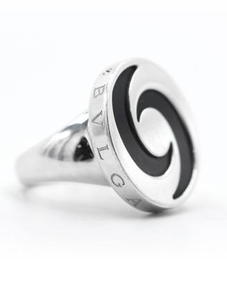 Anello Bulgari  Optical in Oro Bianco e onice