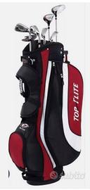 Set 11 bastoni da golf mancino Top flite