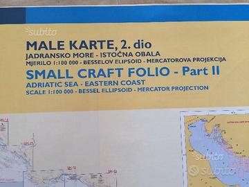 Pianetti nautici costa croata - scala 1:100000