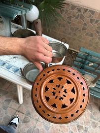 Scaldaletto e pentole in rame