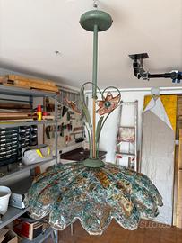 lampadario in vetro fatto a mano