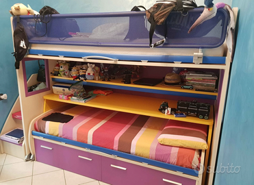 Letto a soppalco  MORETTI COMPACT con passerella