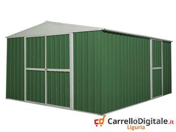 Box prefabbricato in acciaio 360x430cm verde