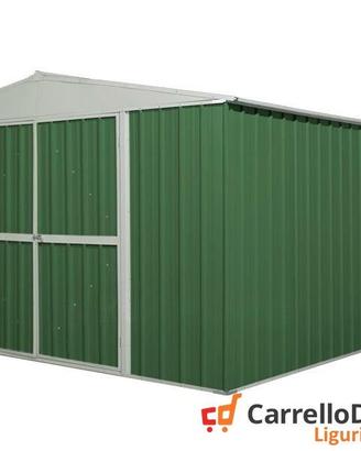 Box prefabbricato in acciaio 360x430cm verde