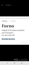 forno solo elettrico no ventilato 