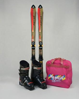 Sci + Scarponi n.40 + Bacchette + Borsa