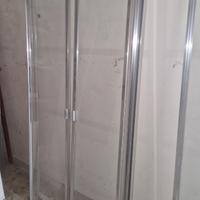 Box Doccia di vetro doppia porta a cerniera 98 x 6