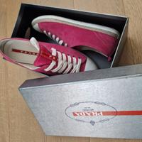 Sneakers originali PRADA in pelle scamosciata
