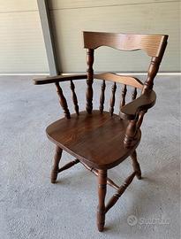 Sedie in legno massello stile country