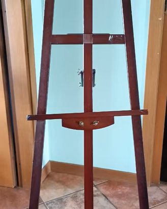 Cavalletto da pittura in legno regolabile