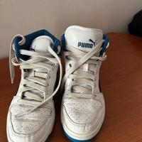 Puma Rebound Layup SL bianche e azzurre da donna
