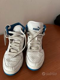 Puma Rebound Layup SL bianche e azzurre da donna