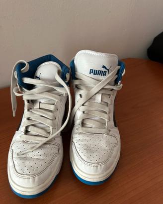 Puma Rebound Layup SL bianche e azzurre da donna