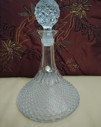 Bottiglia Decanter in Cristallo Lavorato Vintage