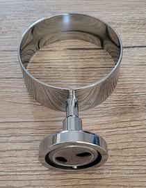 Porta bicchiere bagno Bertocci cromato nuovo