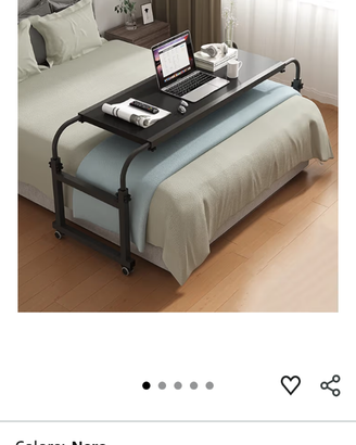 Tavolino per letto matrimoniale regolabile