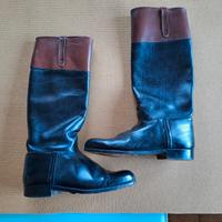 STIVALI EQUITAZIONE uomo, usati in pelle e SPERONI