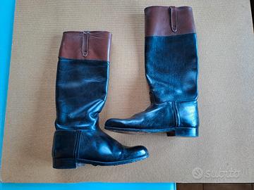 STIVALI EQUITAZIONE uomo, usati in pelle e SPERONI