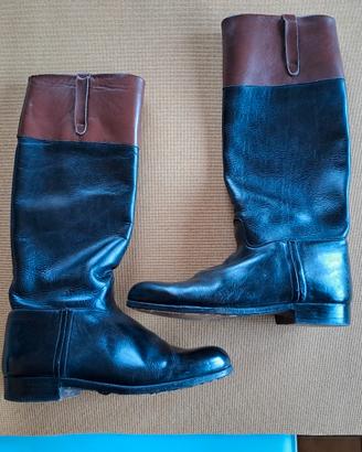 STIVALI EQUITAZIONE uomo, usati in pelle e SPERONI