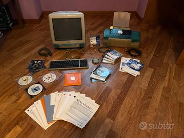 Apple iMac G3 Bondi Blue + Epson, accessori e sw