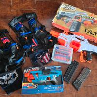 Nerf, Lotto di 2 Nerf Più pettorina e colpi Extra.
