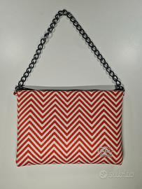 Pochette Tatù bag Niente Paura motivo chevron
