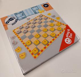 gioco bambini - dama in legno