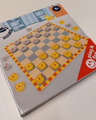 gioco bambini - dama in legno