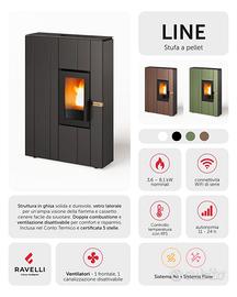 Stufa a Pellet Ravelli Line (ancora imballata)