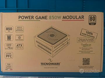 Tecnoware Alimentatore Modulare 850W 80 Plus Gold